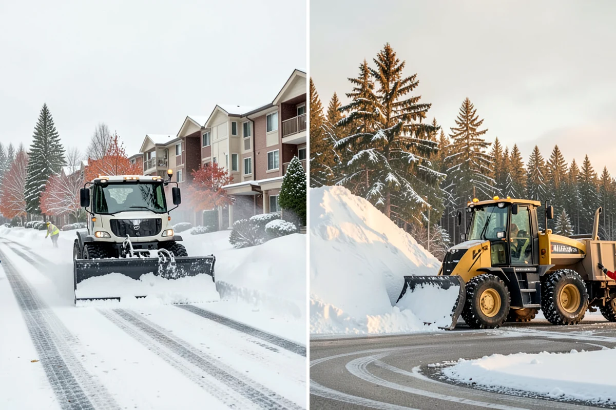 Warehouse Sidewalk Clearing in Hunts Point, King County, WA - Clear personnel entrances and dock-office approaches first