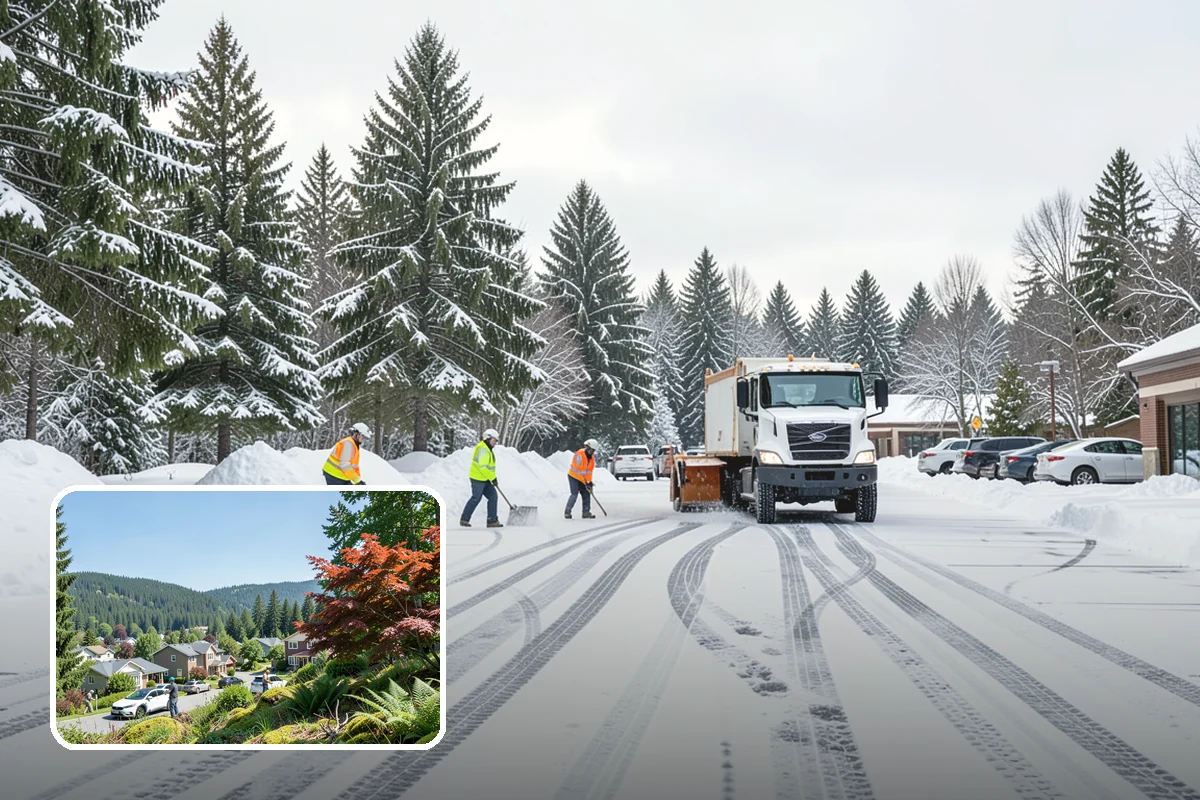 Warehouse Sidewalk Clearing in Index, Snohomish County, WA - Keeps striped pedestrian lanes clear so workers avoid vehicle paths