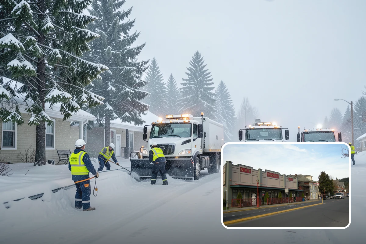 Warehouse Sidewalk Clearing in Issaquah, King County, WA - Keeps striped pedestrian lanes clear so workers avoid vehicle paths