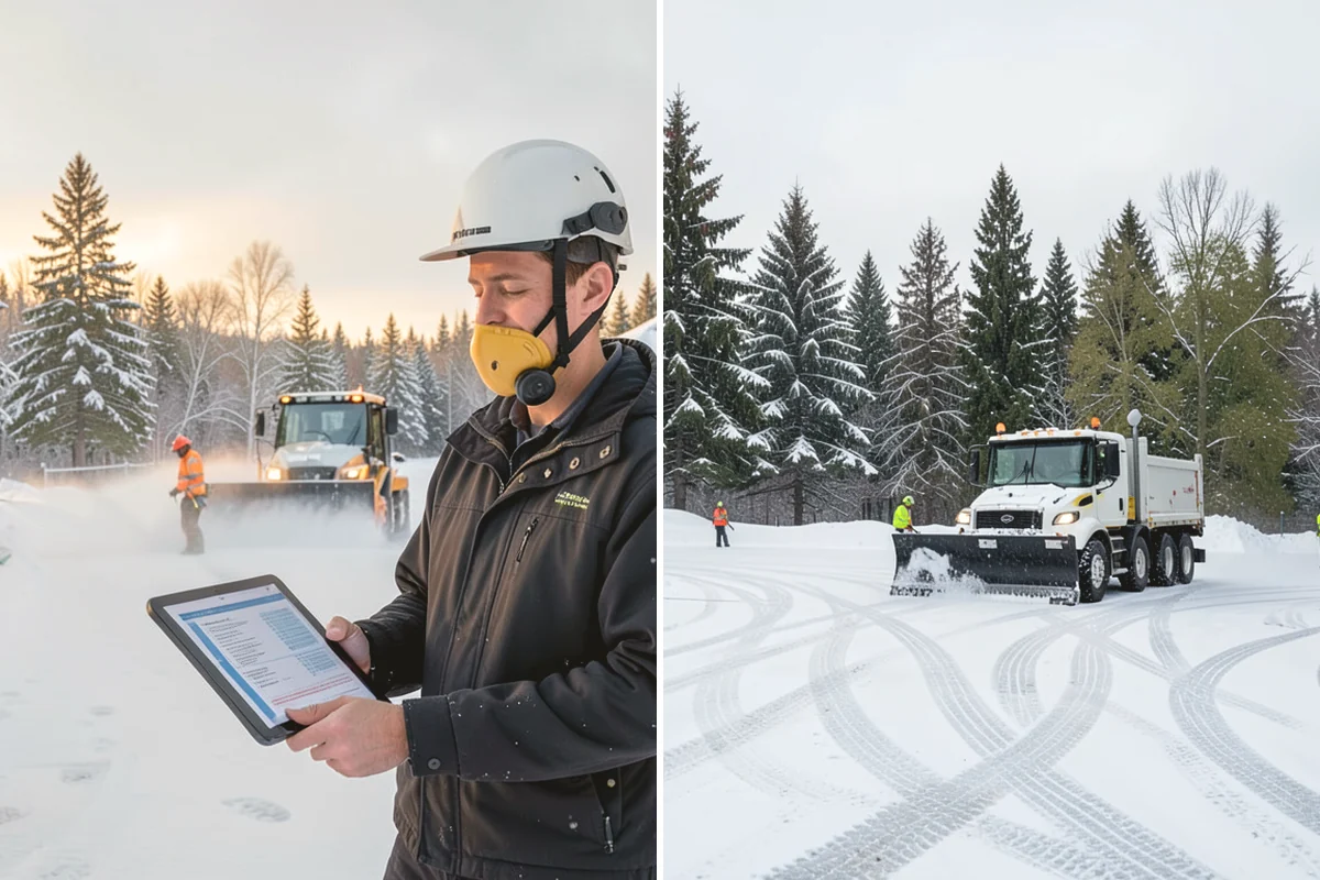 Warehouse Sidewalk Clearing in Issaquah, King County, WA - Clear personnel entrances and dock-office approaches first