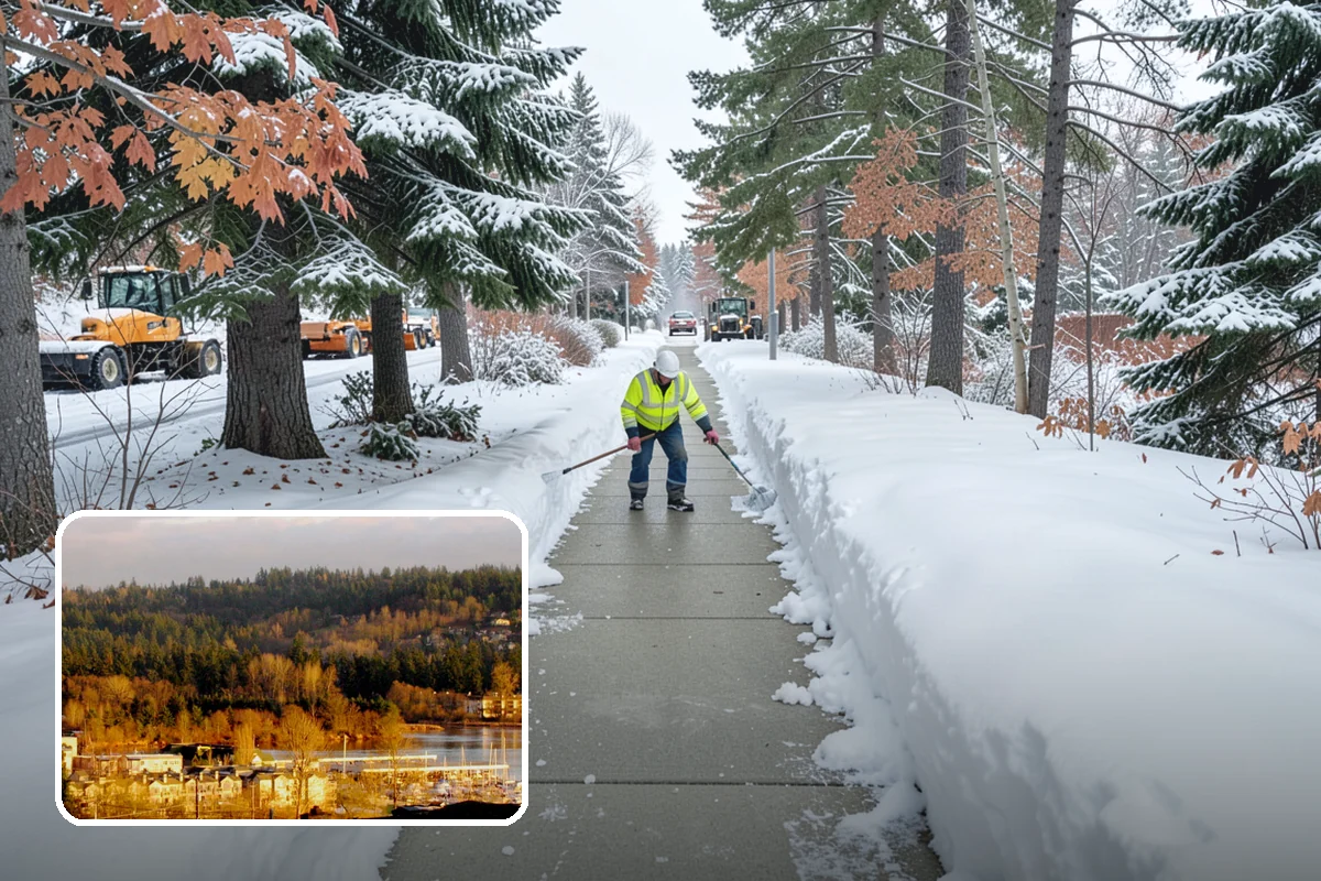 Warehouse Sidewalk Clearing in Kenmore, King County, WA - Keeps striped pedestrian lanes clear so workers avoid vehicle paths