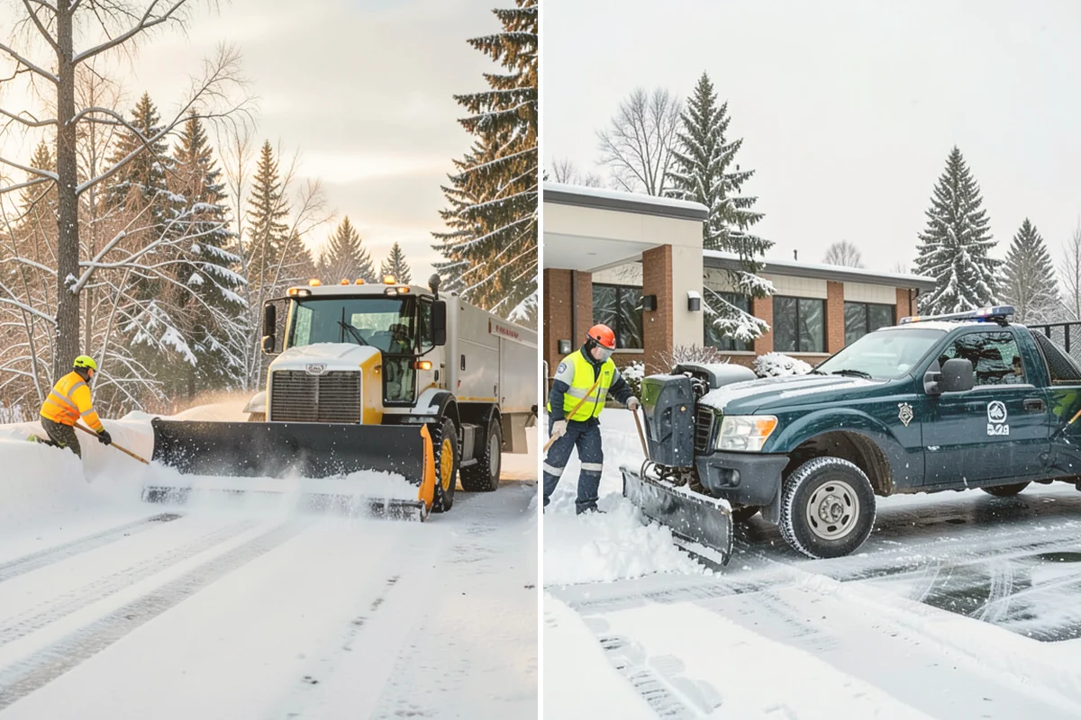 Warehouse Sidewalk Clearing in Kirkland, King County, WA - Clear personnel entrances and dock-office approaches first