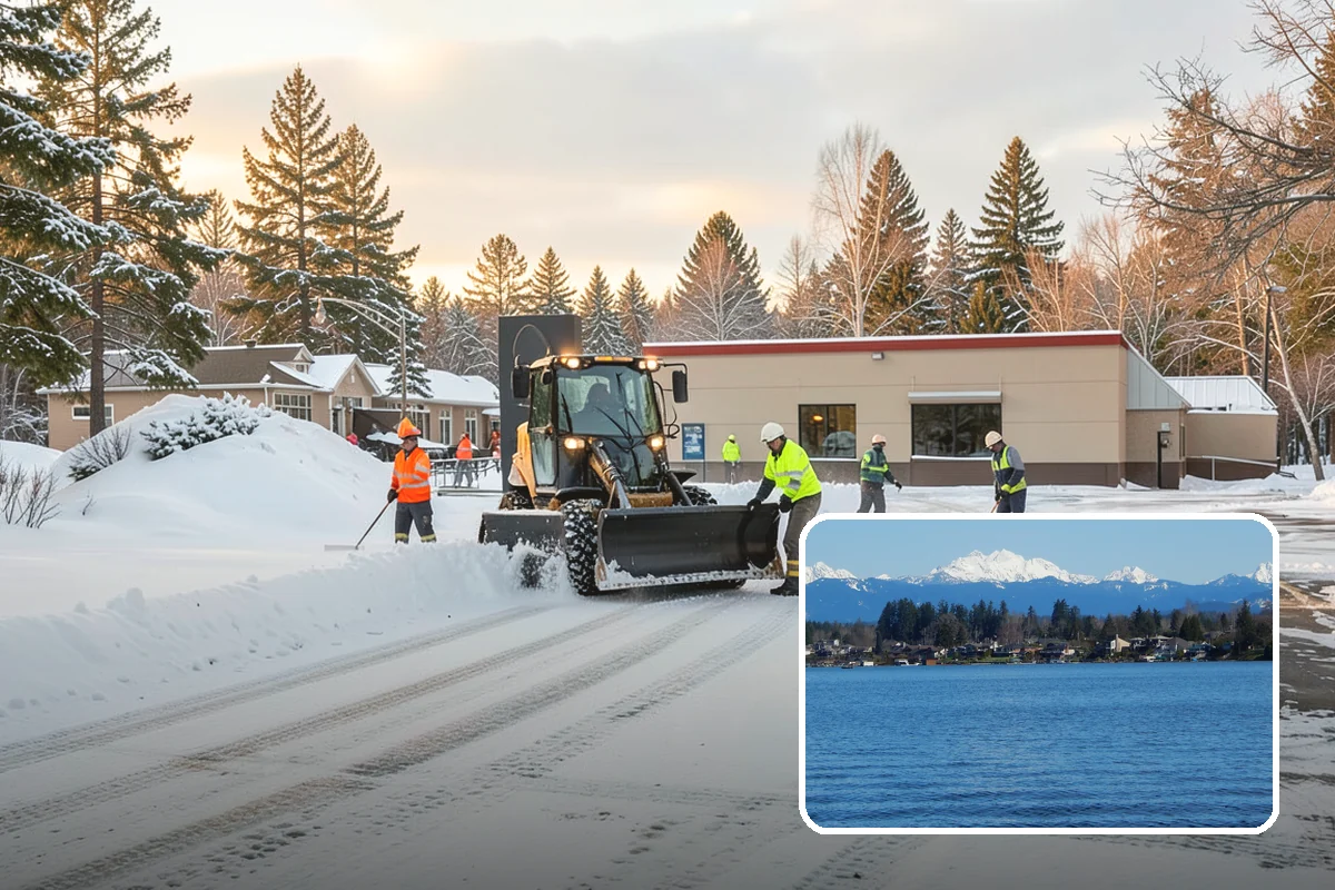 Warehouse Sidewalk Clearing in Lake Stevens, Snohomish County, WA - Keeps striped pedestrian lanes clear so workers avoid vehicle paths
