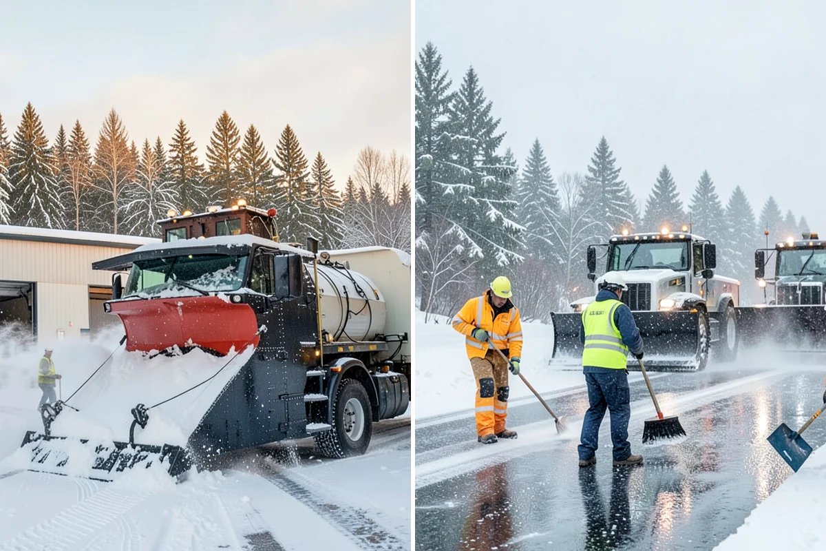 Warehouse Sidewalk Clearing in Lyman, Skagit County, WA - Clear personnel entrances and dock-office approaches first