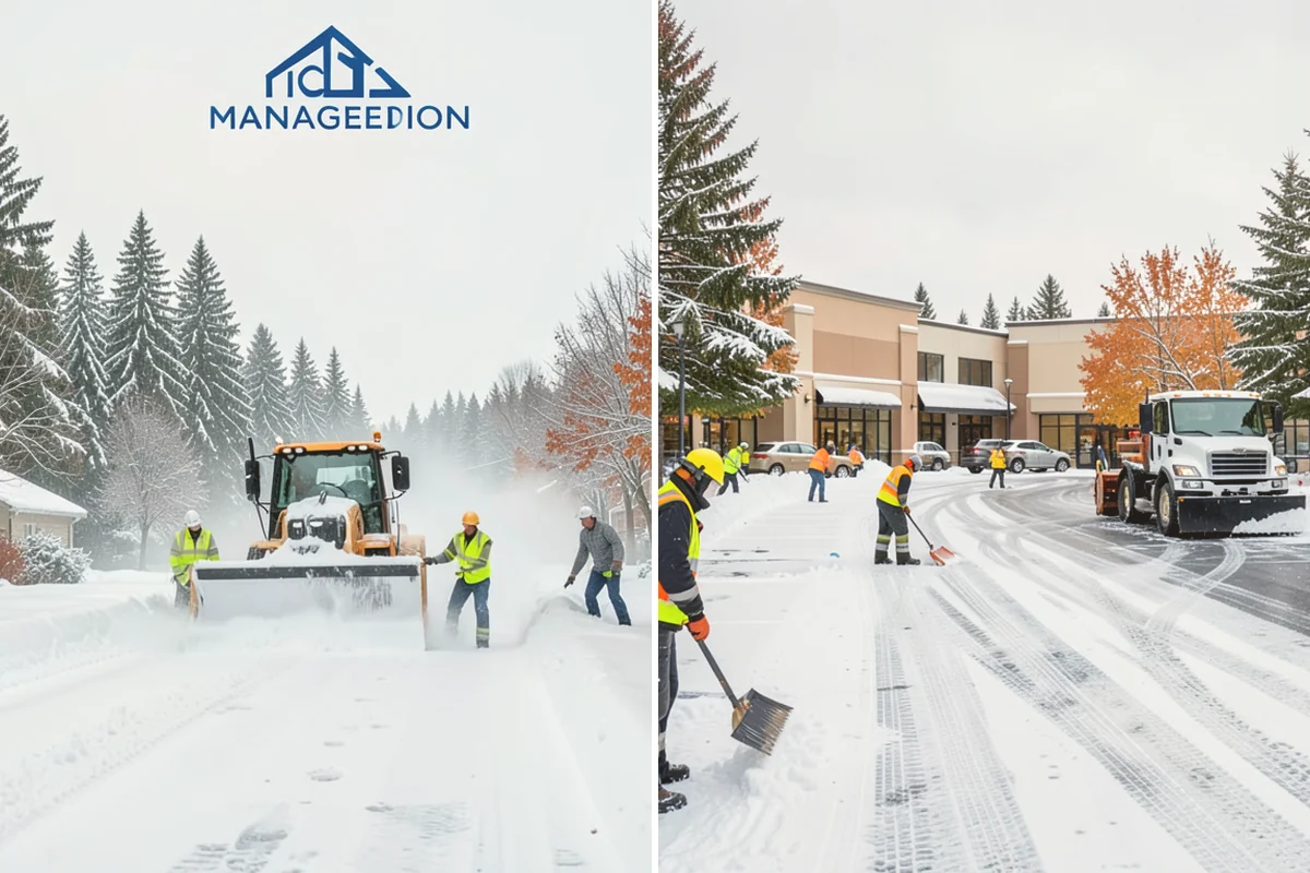 Warehouse Sidewalk Clearing in Lynnwood, Snohomish County, WA - Clear personnel entrances and dock-office approaches first