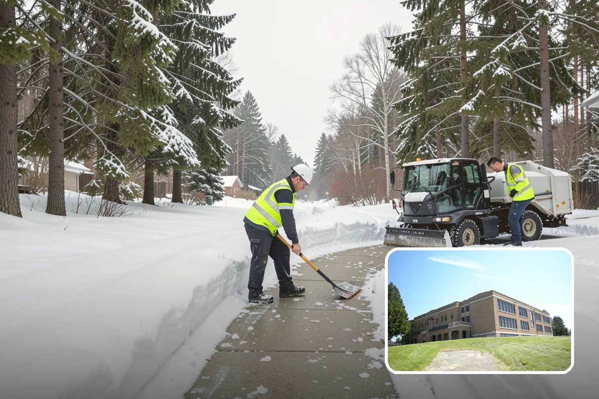 Warehouse Sidewalk Clearing in Maple Valley, King County, WA - Keeps striped pedestrian lanes clear so workers avoid vehicle paths
