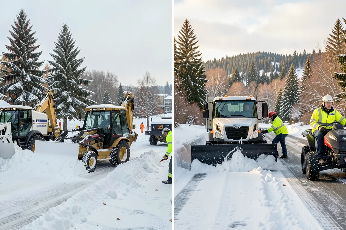 Warehouse Sidewalk Clearing in Maple Valley, King County, WA - Clear personnel entrances and dock-office approaches first