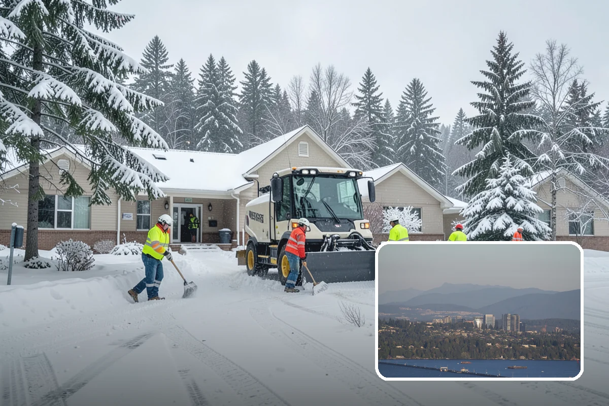 Warehouse Sidewalk Clearing in Medina, King County, WA - Keeps striped pedestrian lanes clear so workers avoid vehicle paths