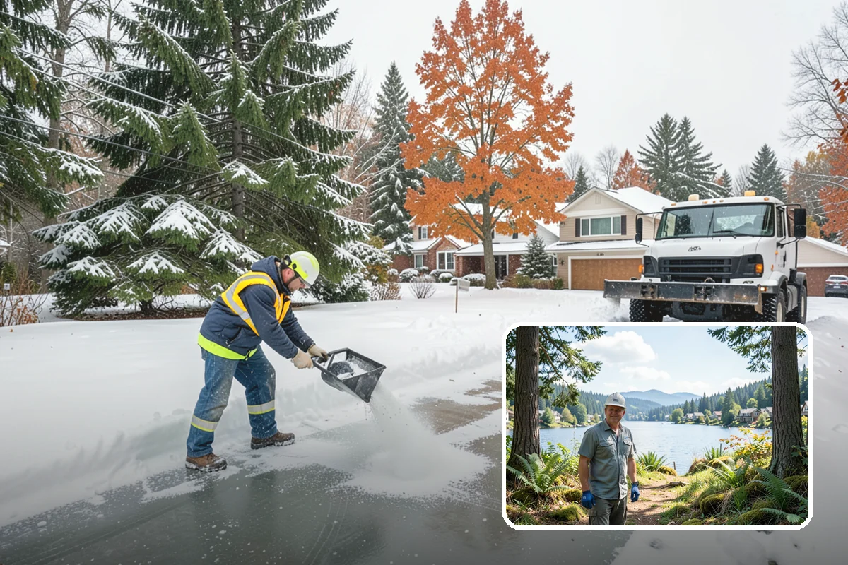 Warehouse Sidewalk Clearing in Milton, King County, WA - Keeps striped pedestrian lanes clear so workers avoid vehicle paths