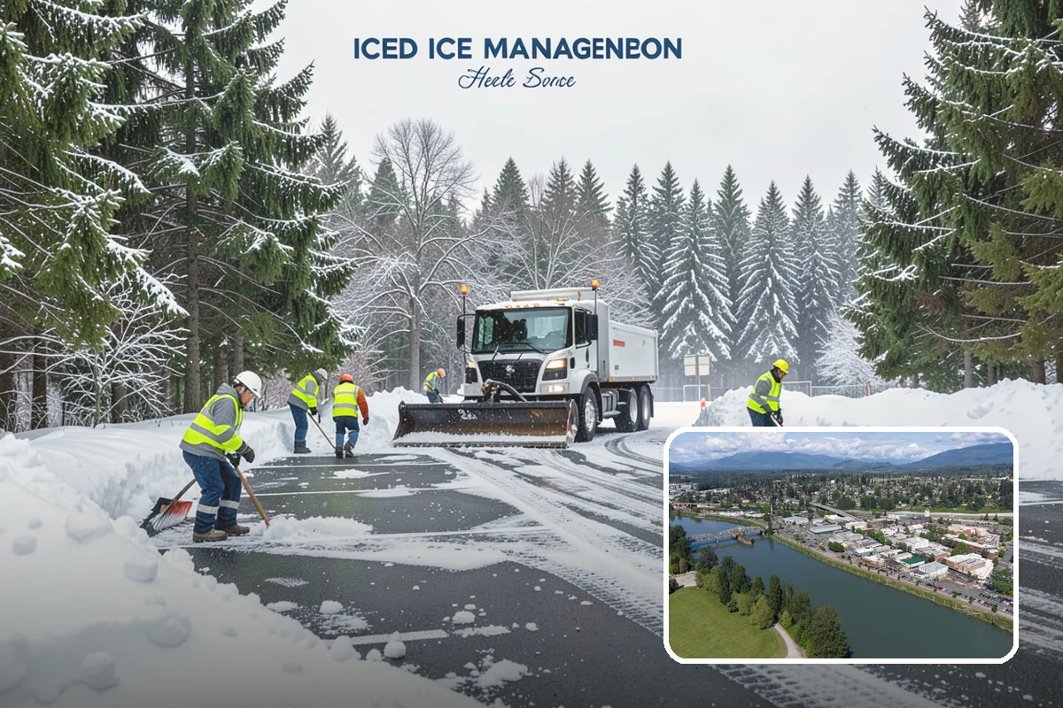 Warehouse Sidewalk Clearing in Mount Vernon, Skagit County, WA - Keeps striped pedestrian lanes clear so workers avoid vehicle paths