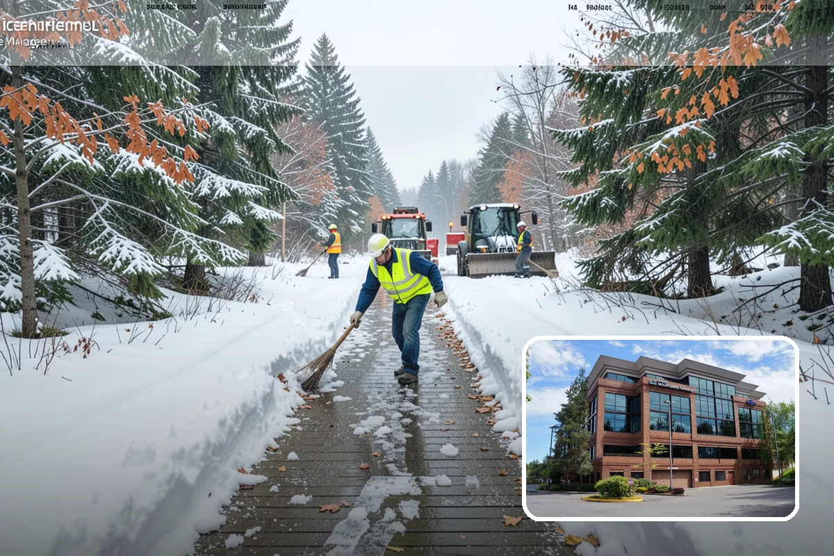 Warehouse Sidewalk Clearing in Mountlake Terrace, Snohomish County, WA - Keeps striped pedestrian lanes clear so workers avoid vehicle paths