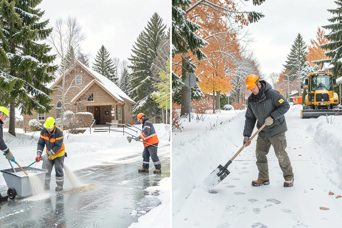 Warehouse Sidewalk Clearing in Mukilteo, Snohomish County, WA - Clear personnel entrances and dock-office approaches first
