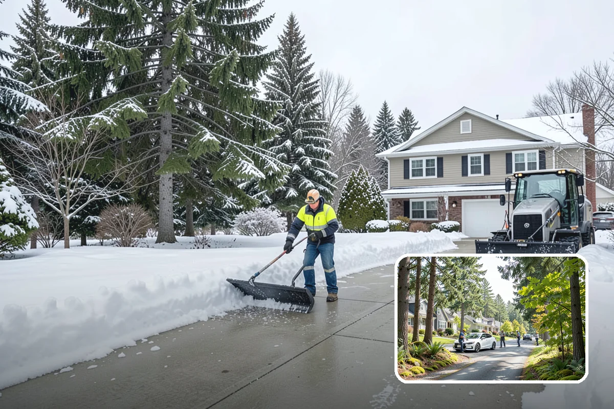 Warehouse Sidewalk Clearing in Normandy Park, King County, WA - Keeps striped pedestrian lanes clear so workers avoid vehicle paths
