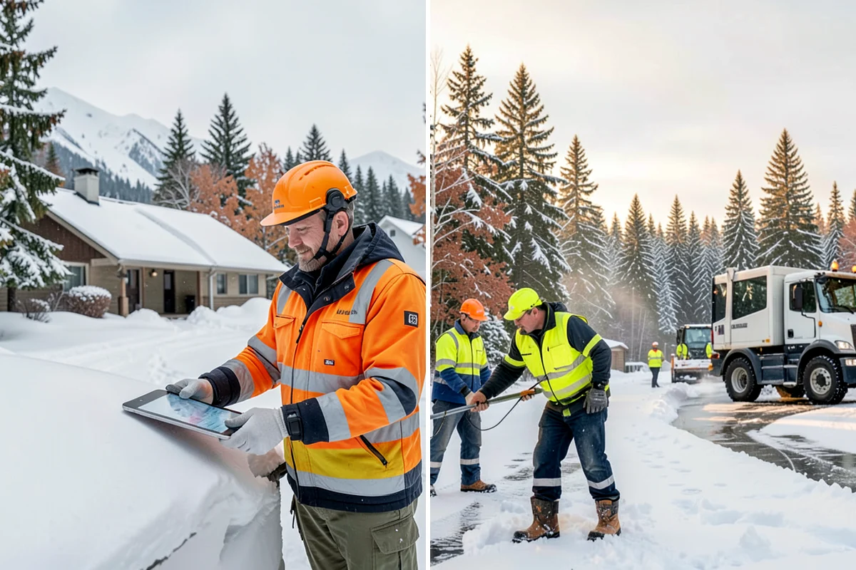 Warehouse Sidewalk Clearing in Normandy Park, King County, WA - Clear personnel entrances and dock-office approaches first
