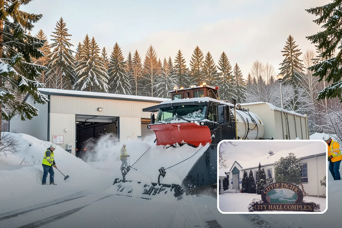 Warehouse Sidewalk Clearing in Pacific, King County, WA - Keeps striped pedestrian lanes clear so workers avoid vehicle paths