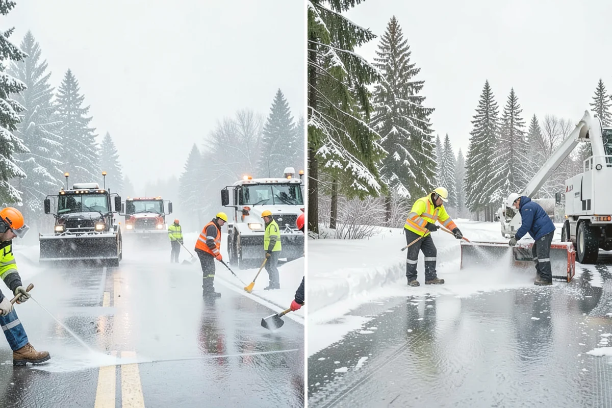 Warehouse Sidewalk Clearing in Ruston, Pierce County, WA - Clear personnel entrances and dock-office approaches first