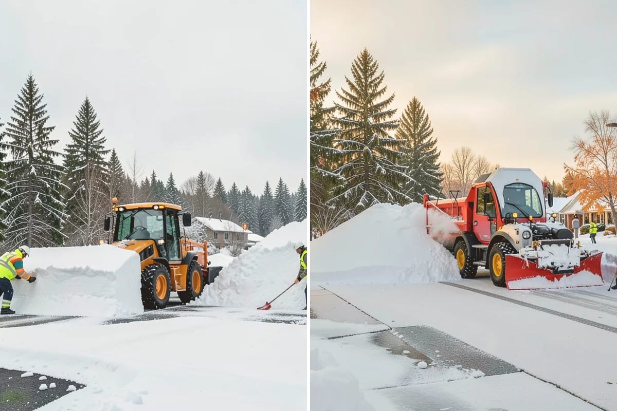 Warehouse Sidewalk Clearing in Sammamish, King County, WA - Clear personnel entrances and dock-office approaches first