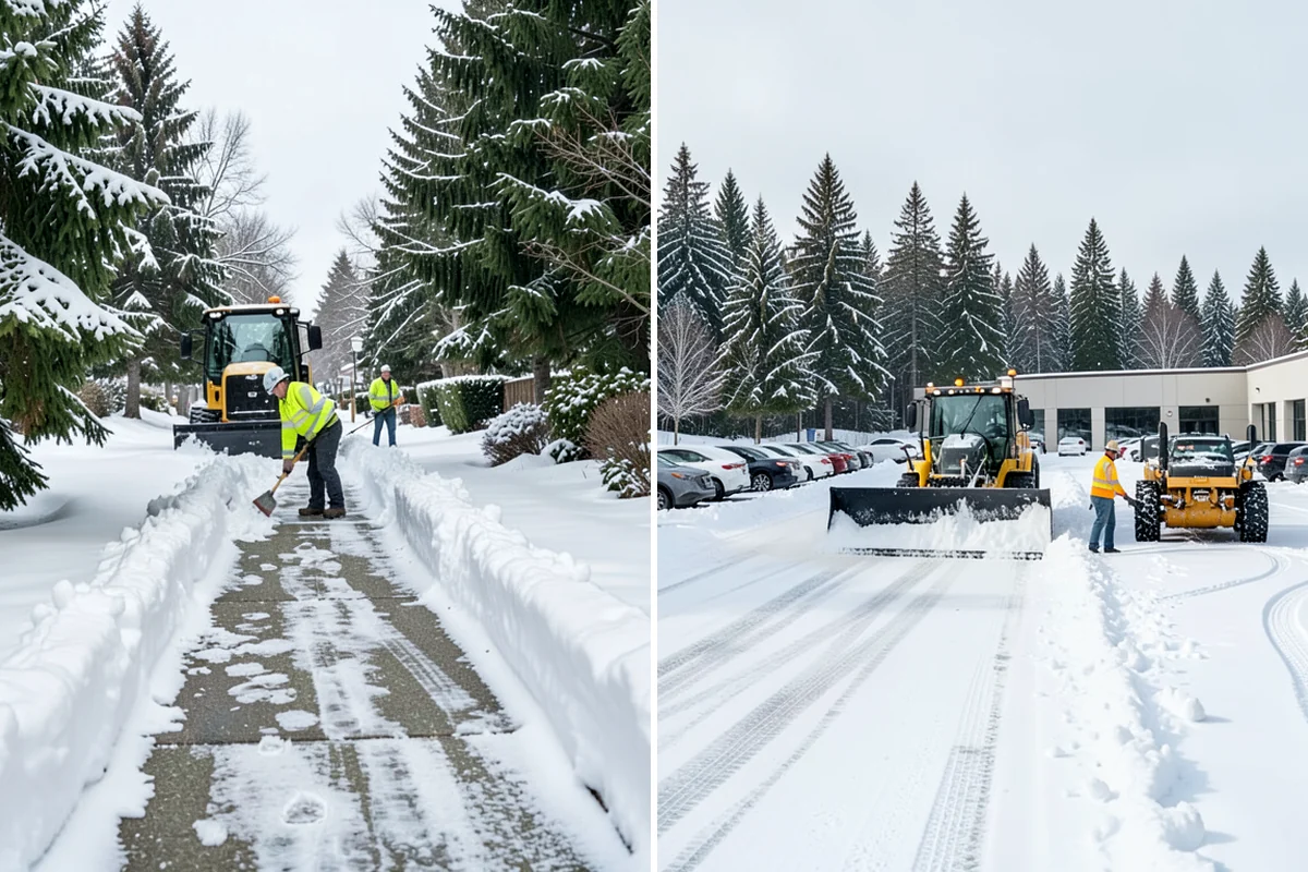 Warehouse Sidewalk Clearing in Seattle, King County, WA - Clear personnel entrances and dock-office approaches first