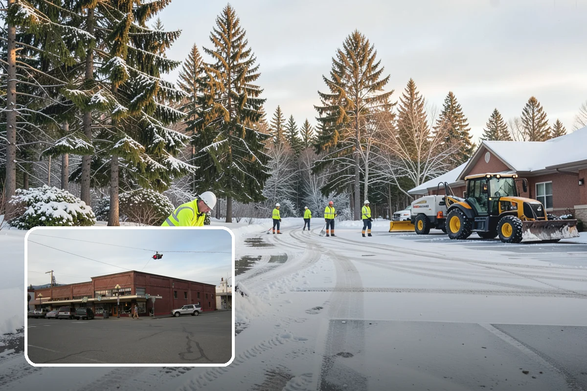 Warehouse Sidewalk Clearing in Sedro-Woolley, Skagit County, WA - Keeps striped pedestrian lanes clear so workers avoid vehicle paths