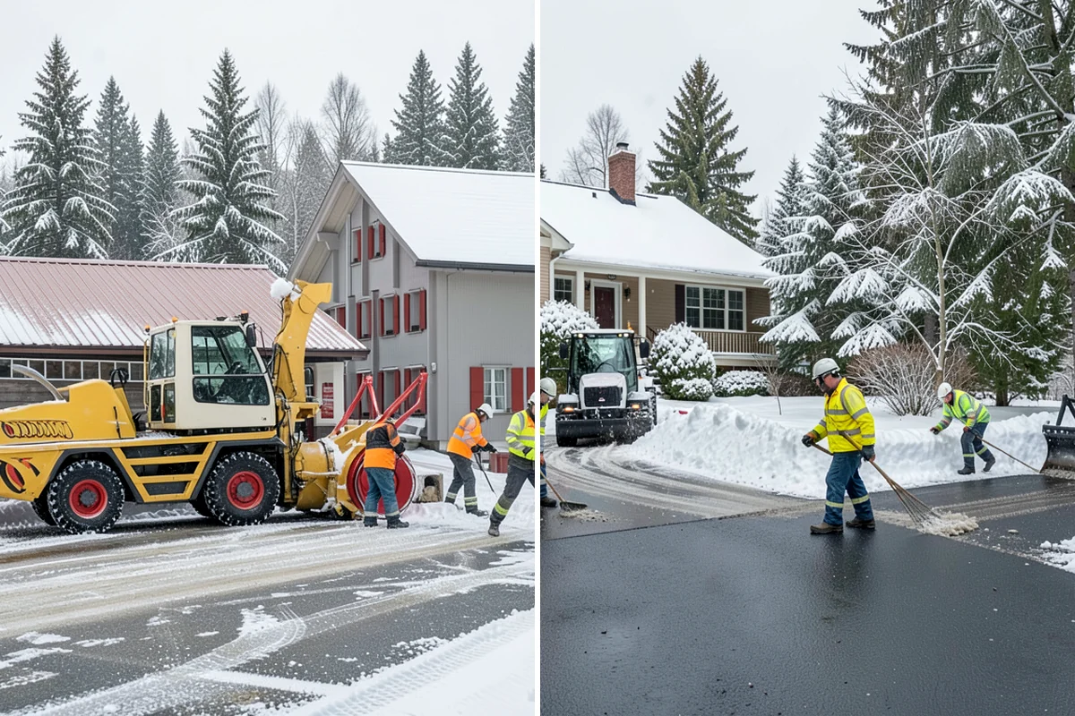 Warehouse Sidewalk Clearing in Sedro-Woolley, Skagit County, WA - Clear personnel entrances and dock-office approaches first