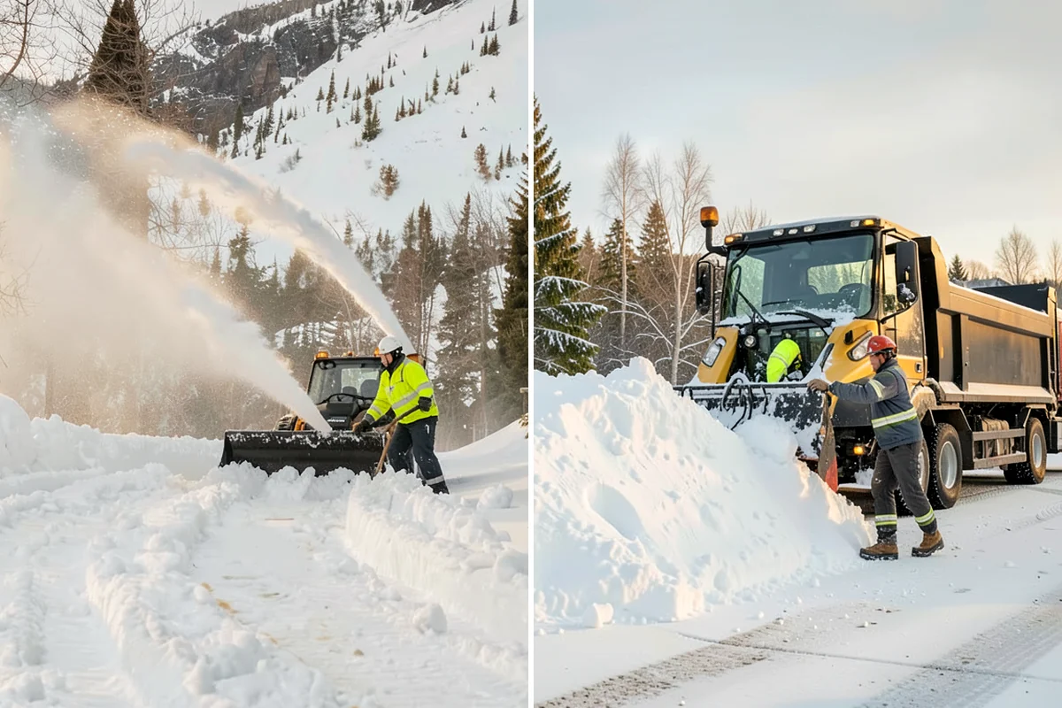 Warehouse Sidewalk Clearing in Shoreline, King County, WA - Clear personnel entrances and dock-office approaches first