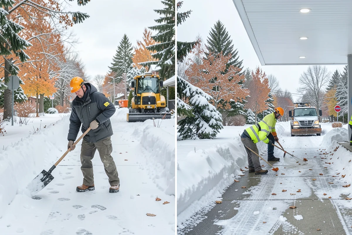 Warehouse Sidewalk Clearing in Skykomish, King County, WA - Clear personnel entrances and dock-office approaches first