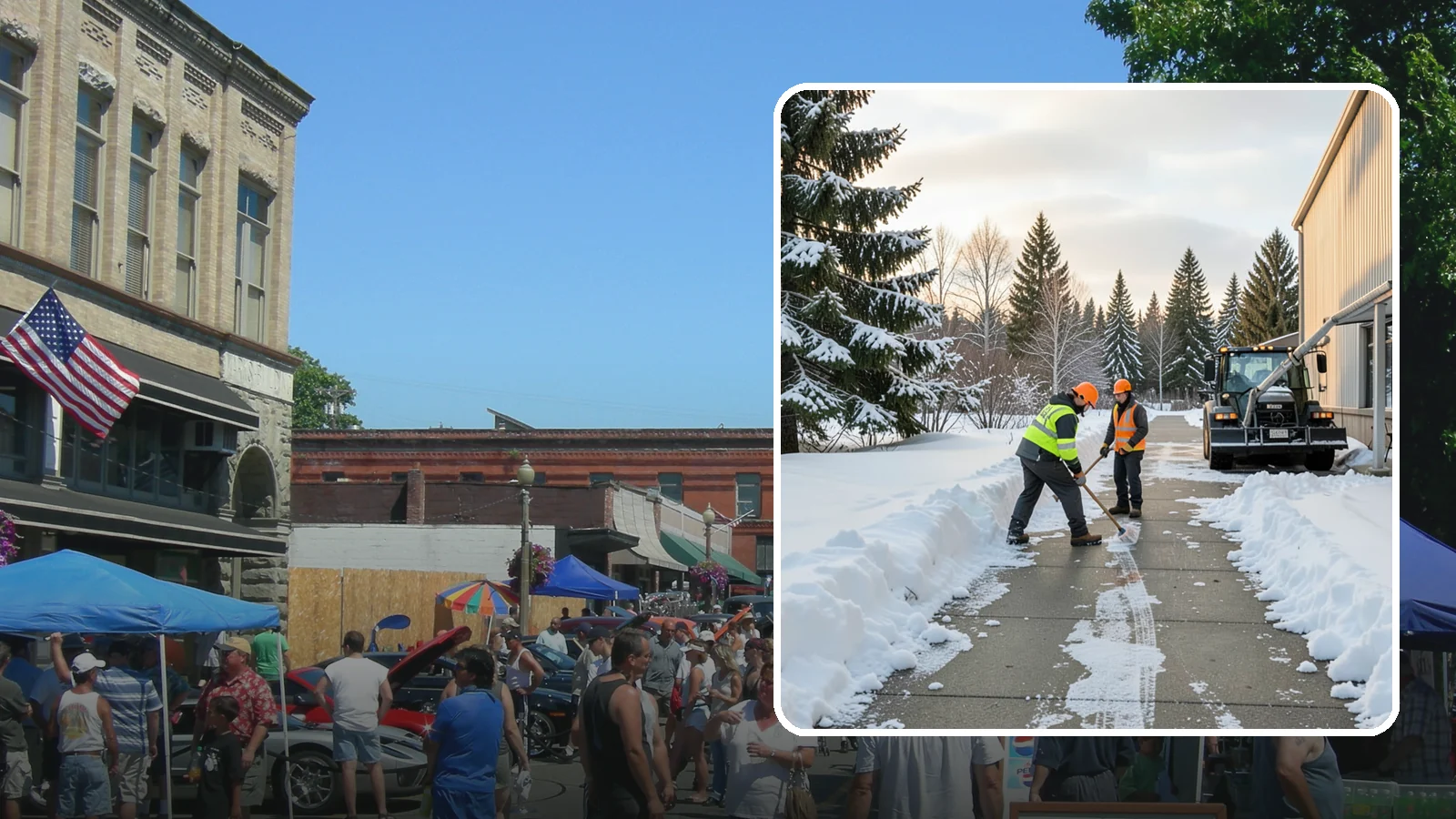 Warehouse Sidewalk Clearing in Snohomish, Snohomish County, WA - Employee-walkway clearing for Western Washington warehouses, keeping pedestrian routes to entrances and dock offices separate...
