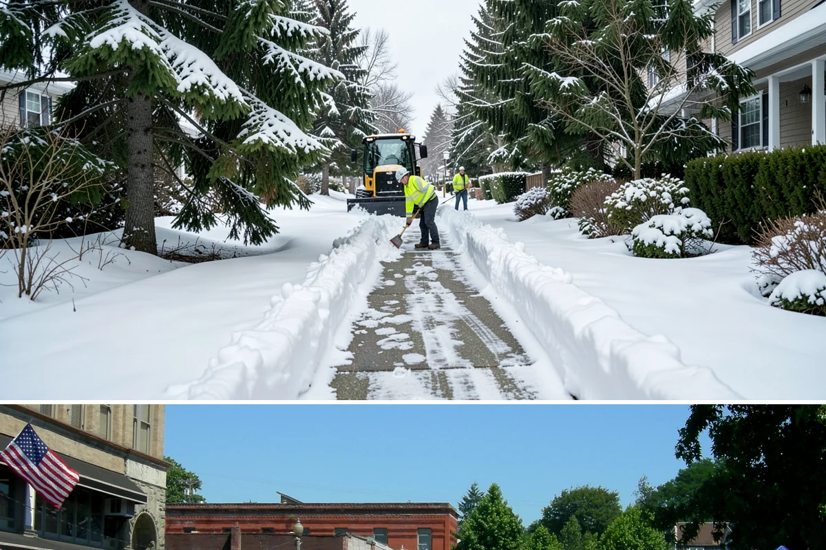 Warehouse Sidewalk Clearing in Snohomish, Snohomish County, WA - Warehouse sidewalk needs peak from late November through February, when boot-packed snow on shaded dock walks refreezes overnight.