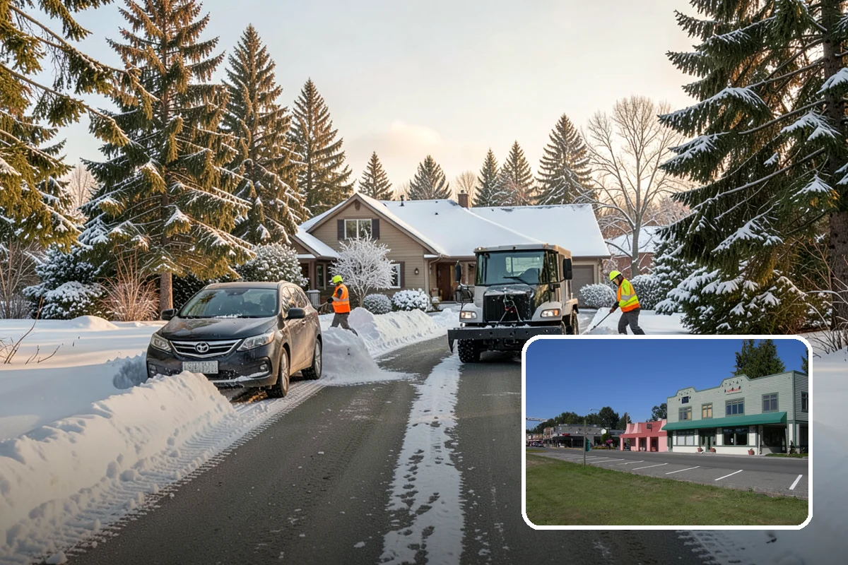 Warehouse Sidewalk Clearing in Snoqualmie, King County, WA - Keeps striped pedestrian lanes clear so workers avoid vehicle paths