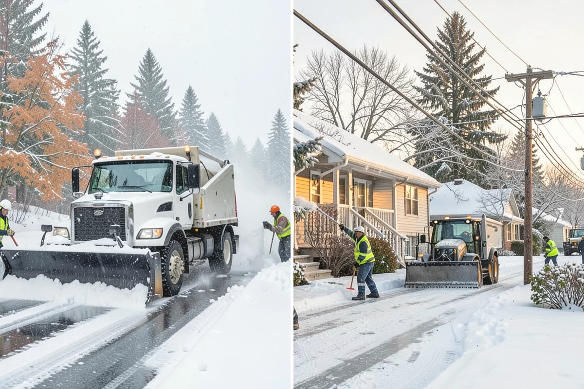 Warehouse Sidewalk Clearing in Steilacoom, Pierce County, WA - Clear personnel entrances and dock-office approaches first