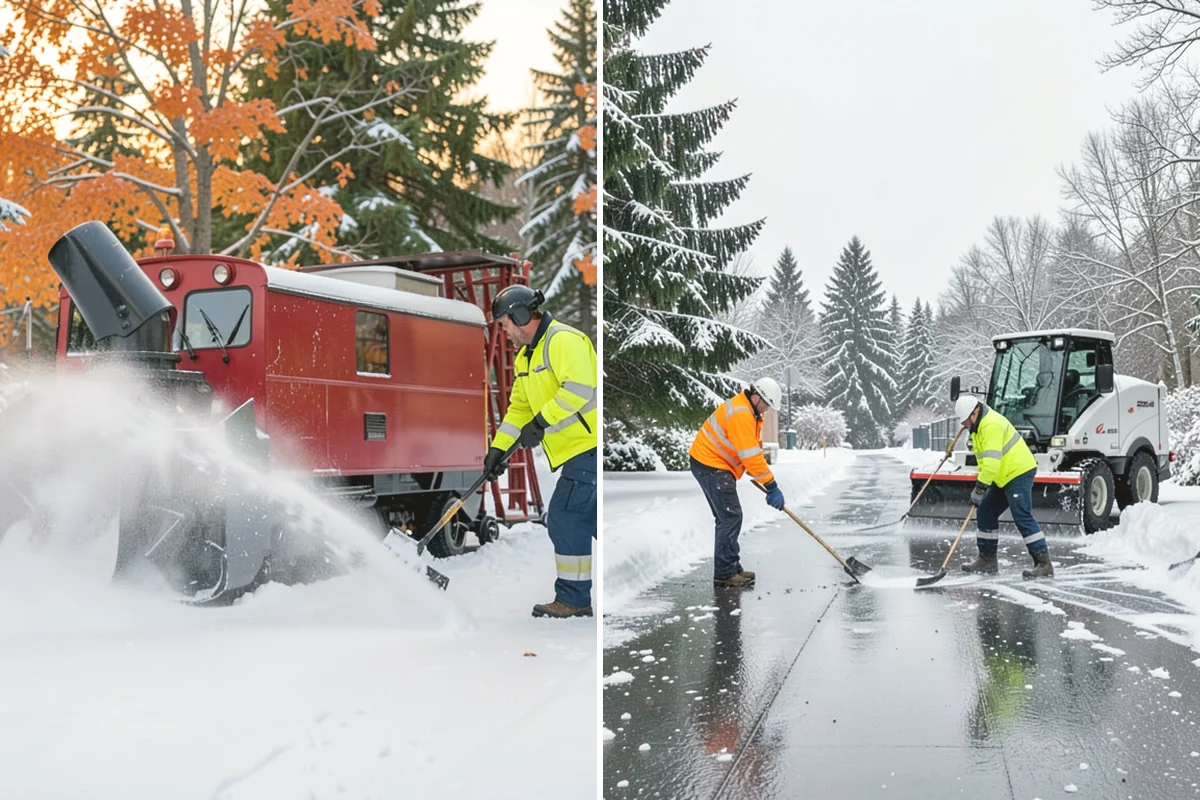Warehouse Sidewalk Clearing in Tukwila, King County, WA - Clear personnel entrances and dock-office approaches first