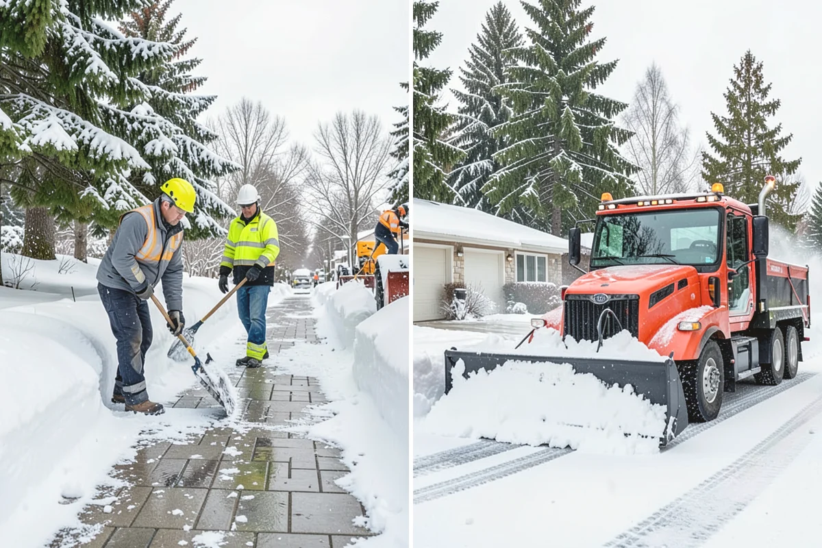 Warehouse Sidewalk Clearing in Yarrow Point, King County, WA - Clear personnel entrances and dock-office approaches first
