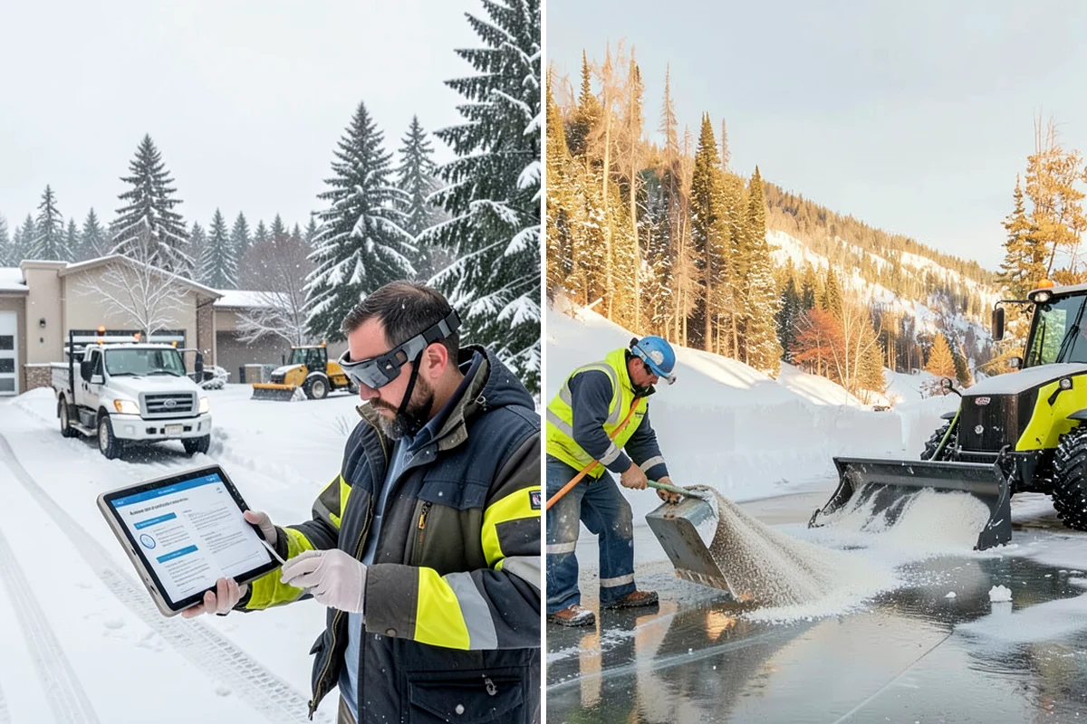 Warehouse Snow Hauling in Arlington, Snohomish County, WA - We map dock faces, truck lanes, and staging areas