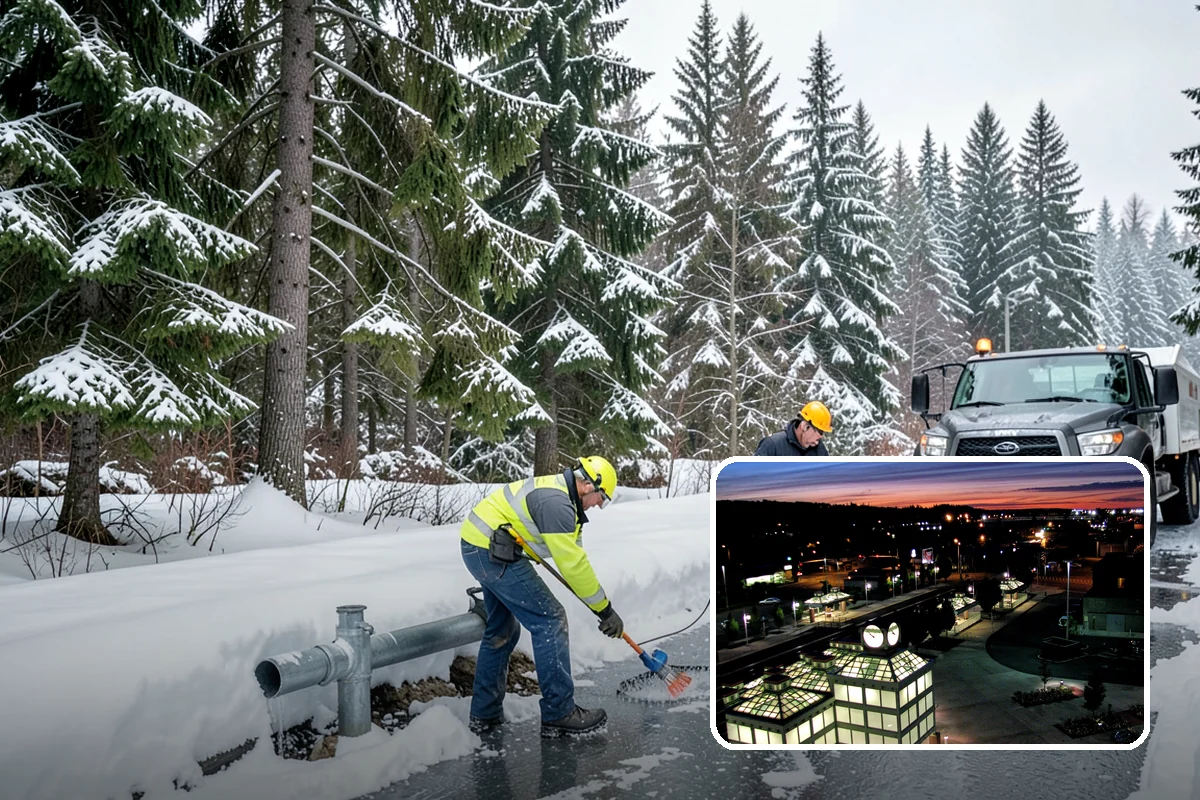 Warehouse Snow Hauling in Auburn, King County, WA - Keeps dock doors and truck lanes fully usable