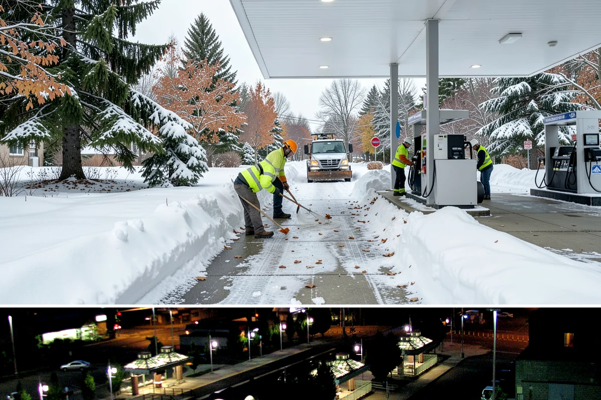 Warehouse Snow Hauling in Auburn, King County, WA - Warehouse hauling is scheduled around shipping windows whenever yard accumulation begins to restrict trailer staging and dock...
