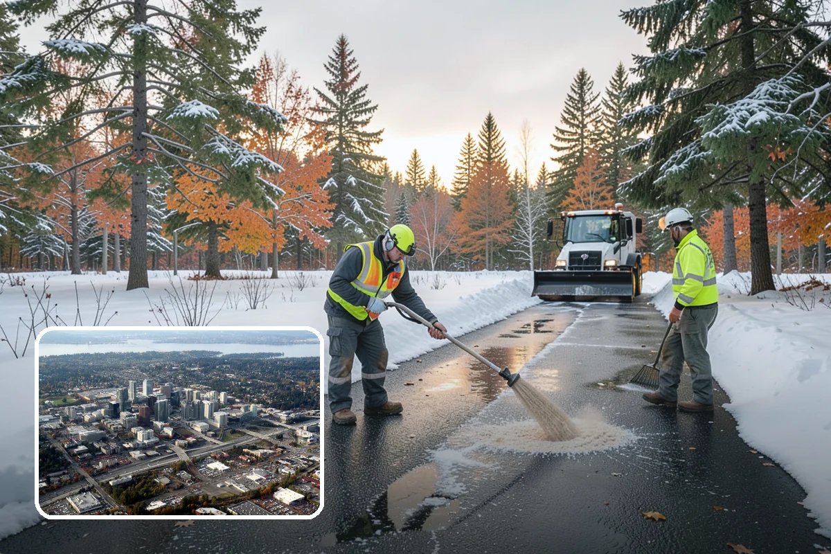 Warehouse Snow Hauling in Bellevue, King County, WA - Keeps dock doors and truck lanes fully usable