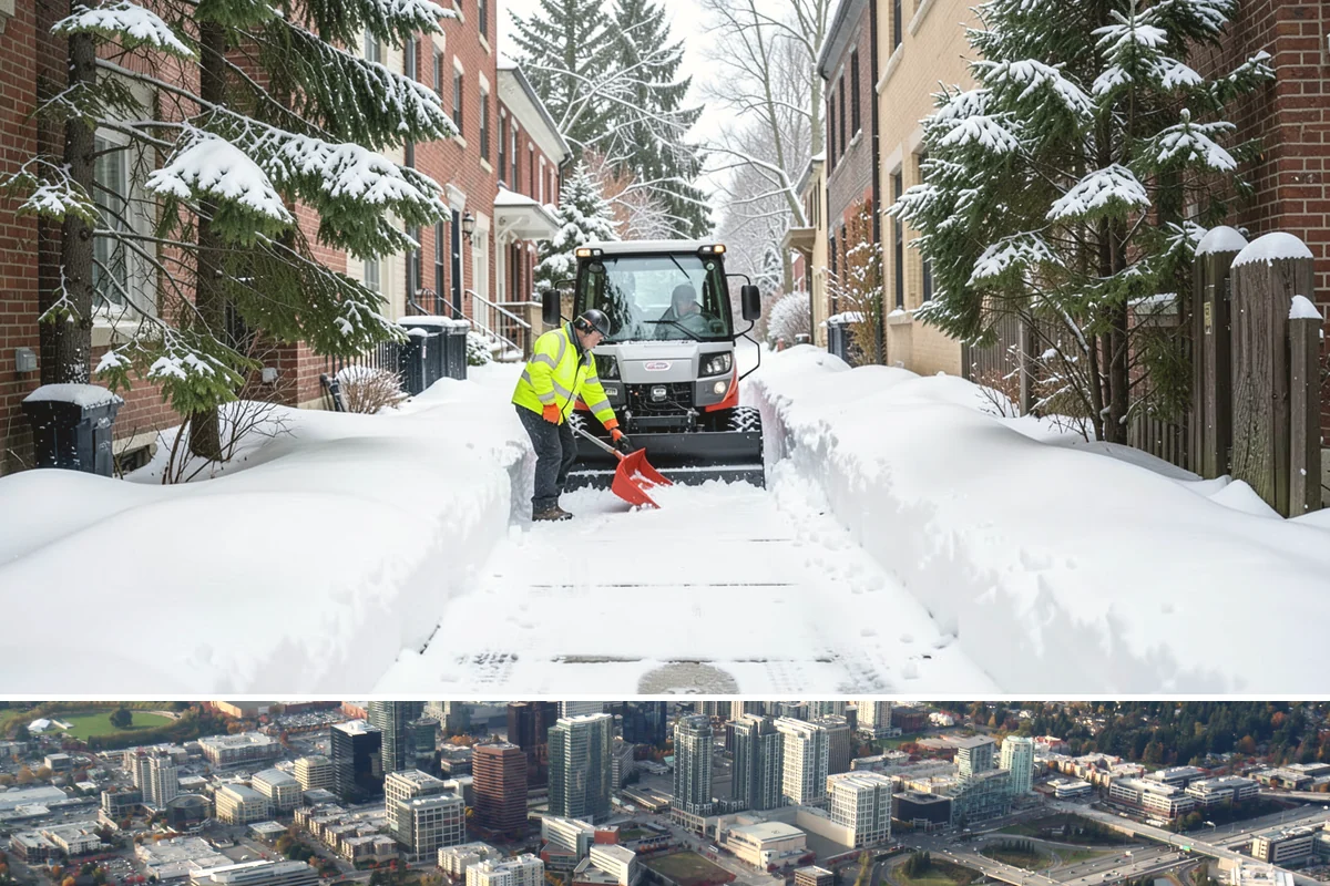 Warehouse Snow Hauling in Bellevue, King County, WA - Warehouse hauling is scheduled around shipping windows whenever yard accumulation begins to restrict trailer staging and dock...