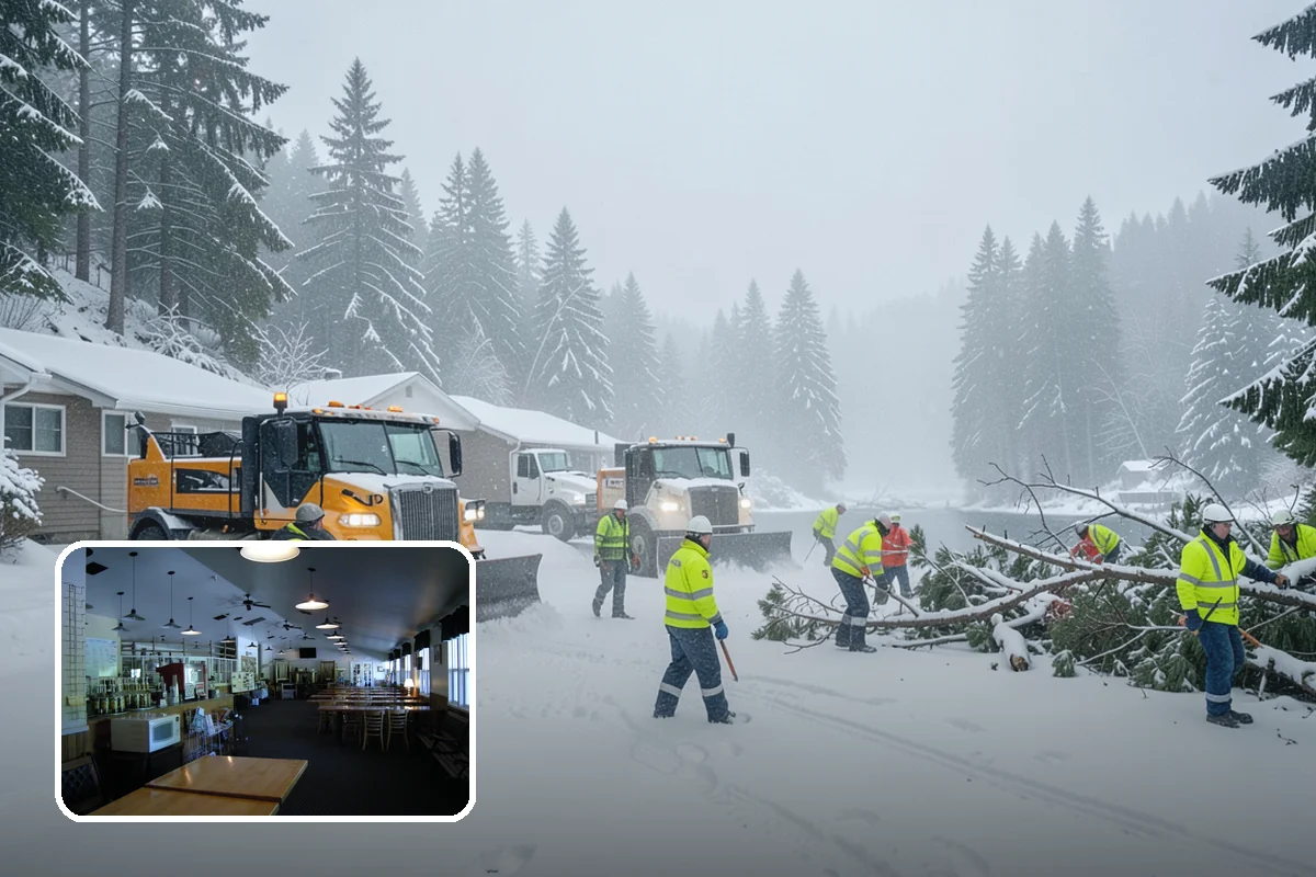 Warehouse Snow Hauling in Black Diamond, King County, WA - Keeps dock doors and truck lanes fully usable