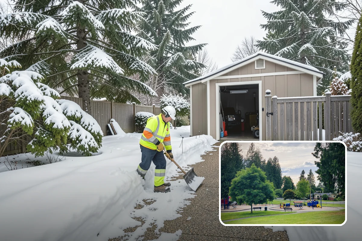 Warehouse Snow Hauling in Bonney Lake, Pierce County, WA - Keeps dock doors and truck lanes fully usable