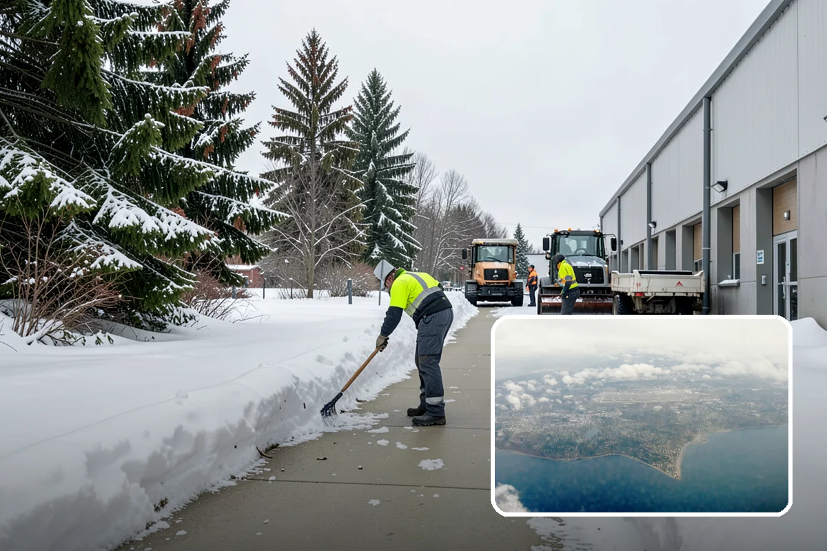 Warehouse Snow Hauling in Burien, King County, WA - Keeps dock doors and truck lanes fully usable
