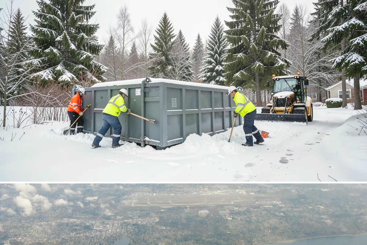 Warehouse Snow Hauling in Burien, King County, WA - Warehouse hauling is scheduled around shipping windows whenever yard accumulation begins to restrict trailer staging and dock...