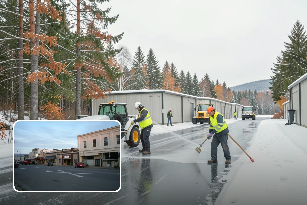Warehouse Snow Hauling in Burlington, Skagit County, WA - Keeps dock doors and truck lanes fully usable
