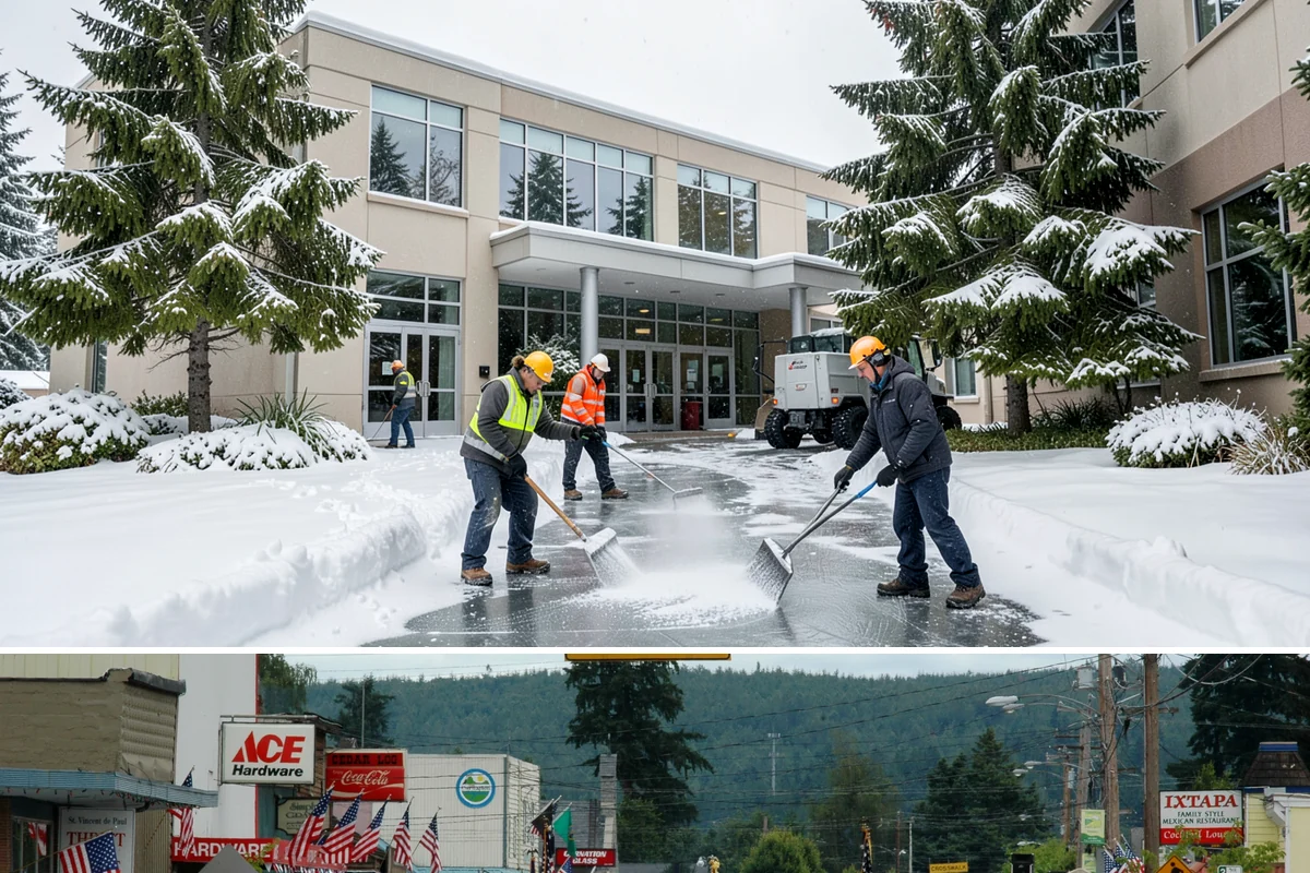 Warehouse Snow Hauling in Carnation, King County, WA - Warehouse hauling is scheduled around shipping windows whenever yard accumulation begins to restrict trailer staging and dock...