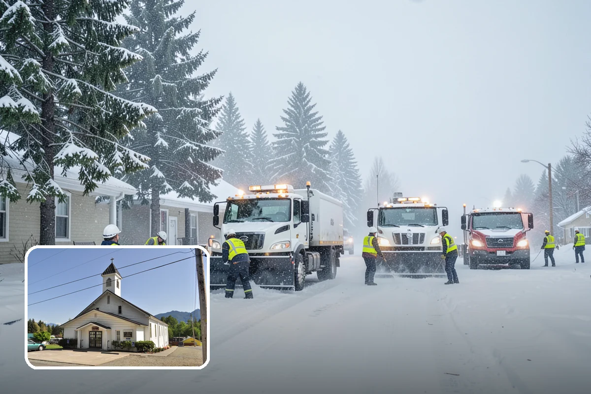 Warehouse Snow Hauling in Concrete, Skagit County, WA - Keeps dock doors and truck lanes fully usable