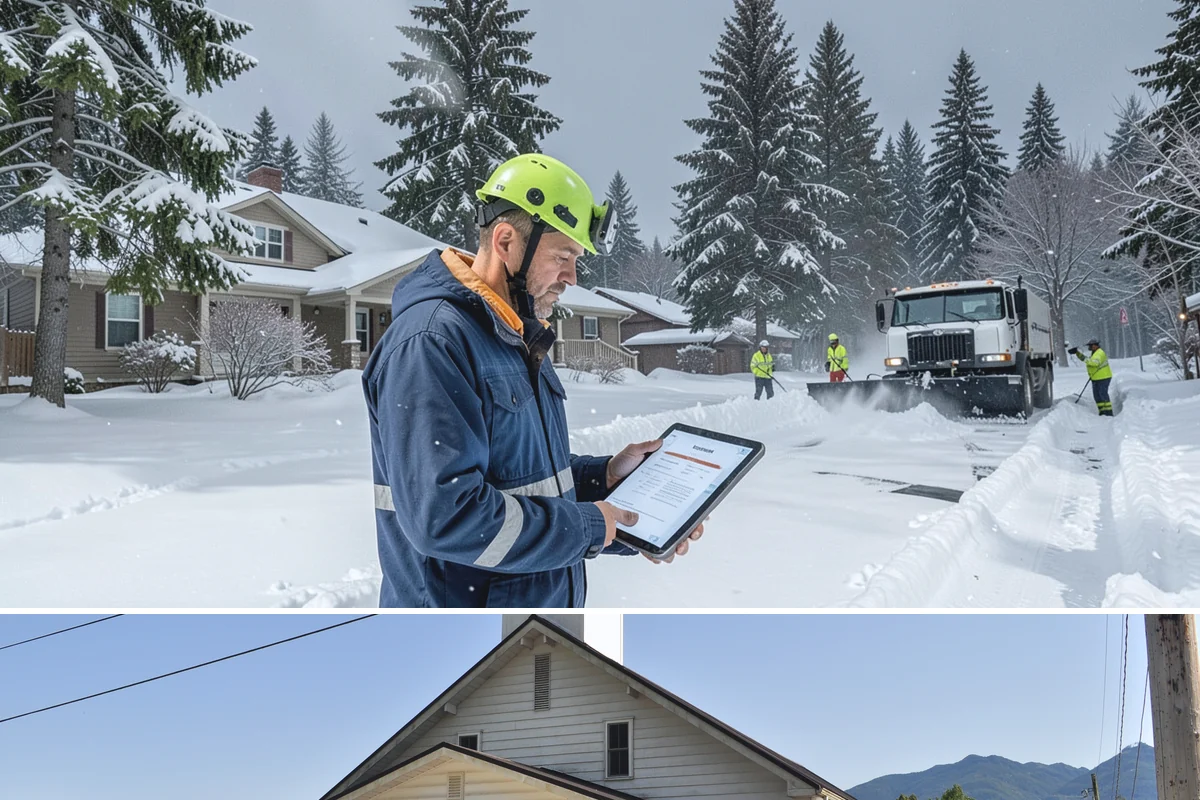 Warehouse Snow Hauling in Concrete, Skagit County, WA - Warehouse hauling is scheduled around shipping windows whenever yard accumulation begins to restrict trailer staging and dock...