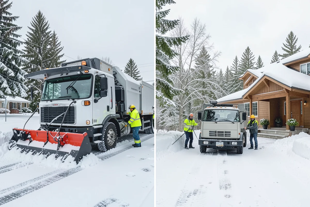 Warehouse Snow Hauling in Coupeville, Island County, WA - We map dock faces, truck lanes, and staging areas