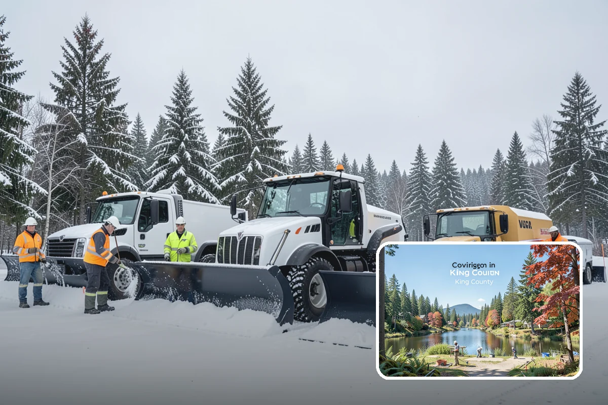 Warehouse Snow Hauling in Covington, King County, WA - Keeps dock doors and truck lanes fully usable