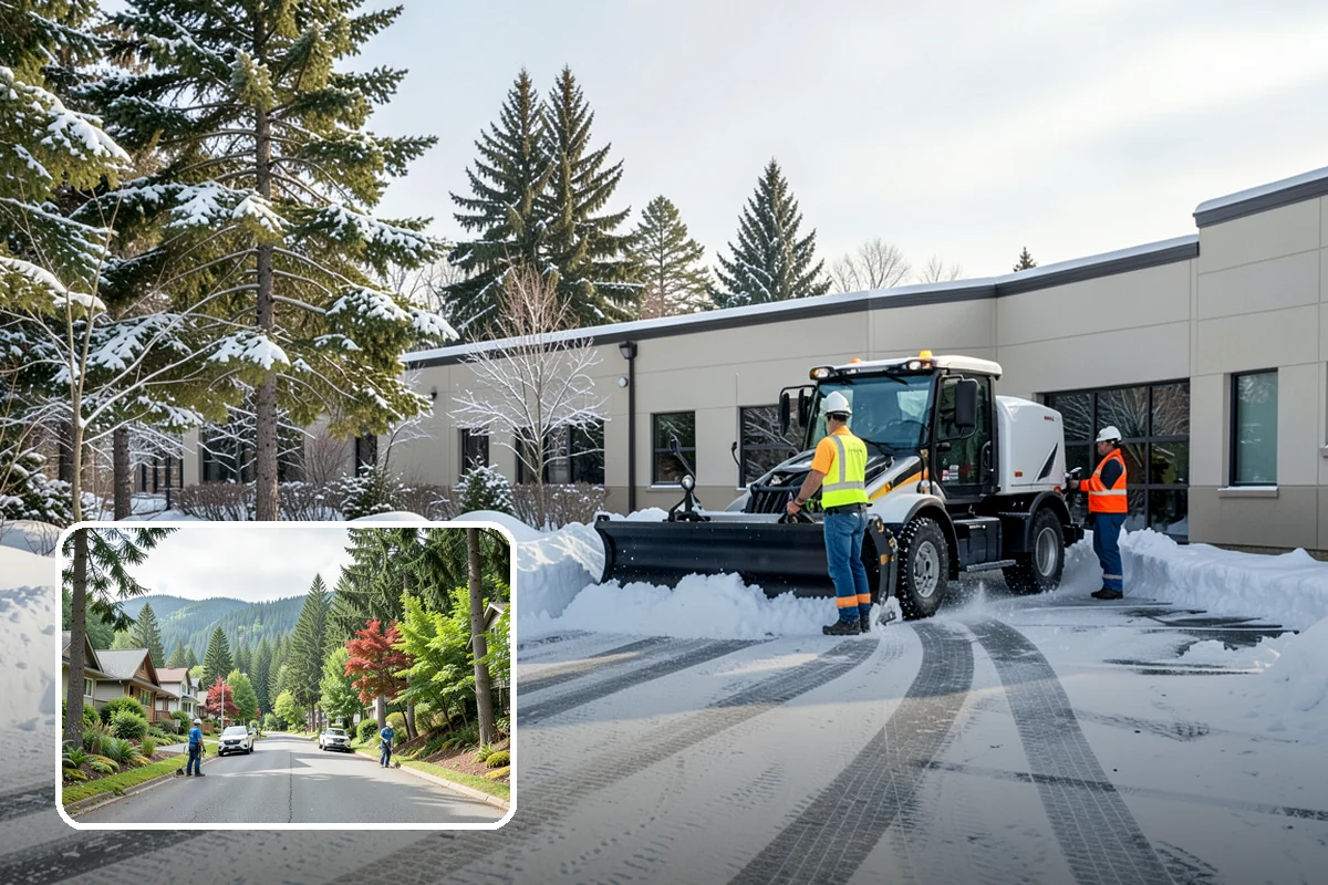 Warehouse Snow Hauling in Darrington, Snohomish County, WA - Keeps dock doors and truck lanes fully usable
