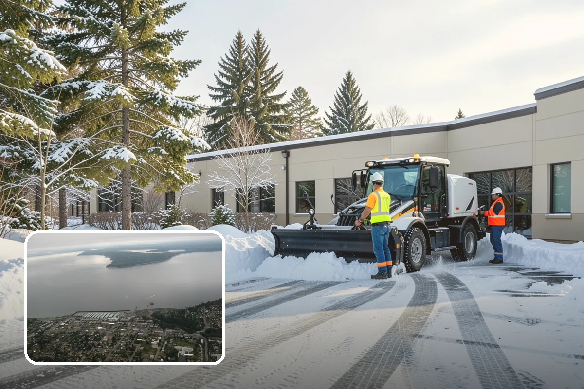 Warehouse Snow Hauling in Des Moines, King County, WA - Keeps dock doors and truck lanes fully usable