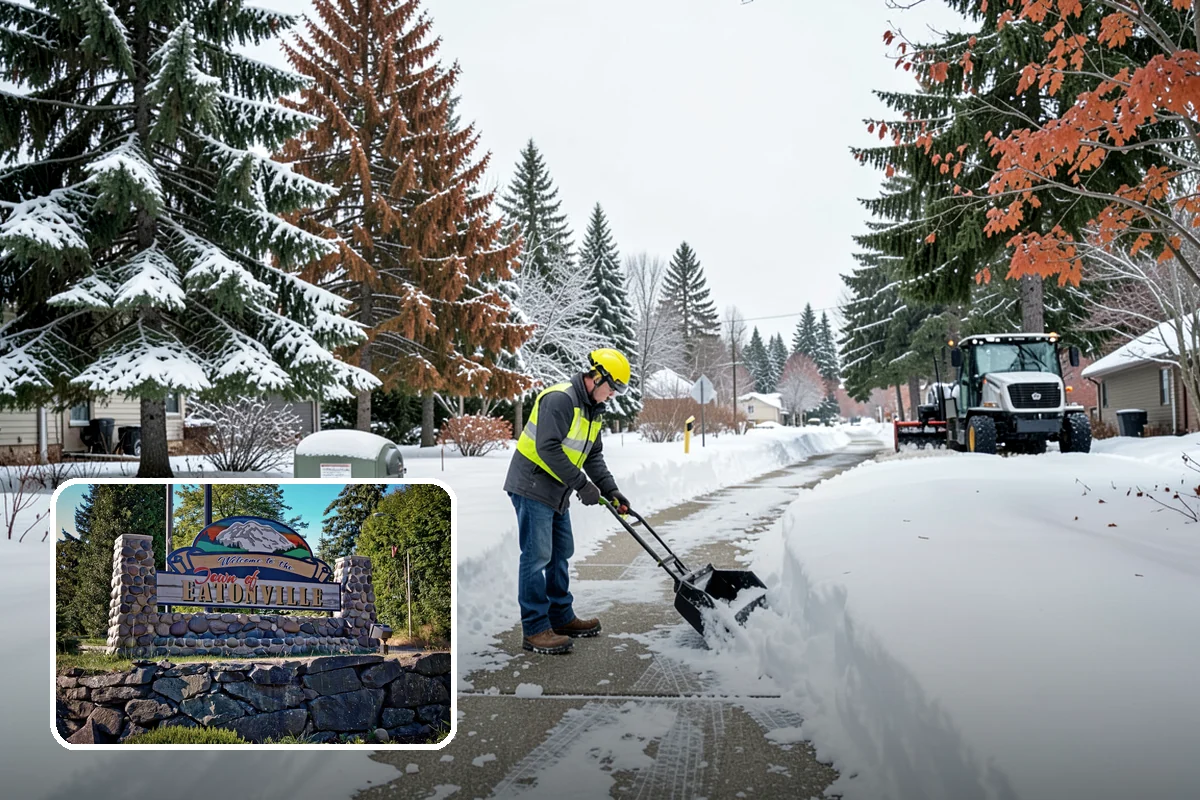 Warehouse Snow Hauling in Eatonville, Pierce County, WA - Keeps dock doors and truck lanes fully usable